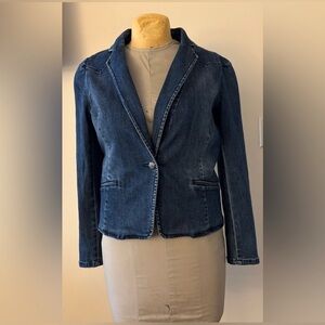 INC International Concepts Dark Blue Jean Jacket